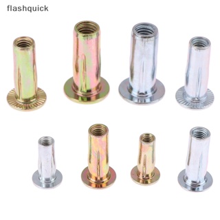 Flashquick 5 ชิ้น M4 M5 M6 M8 เหล็กกลีบดอกไม้ หมุด น็อต ดึง หมุดย้ํา ฝาสลัก ช่องสี ธงสังกะสี ป้ายทะเบียนรถ สกรูคงที่ ดี