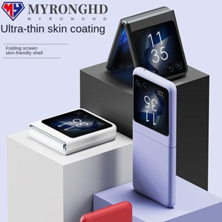 Myronghd เคส PC พับได้ กันรอยขีดข่วน กันแตก สําหรับ Motorola Razr40ultra Motorola 40 Ultra Plus Razr