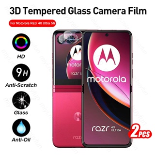 2PCS 3D Camera Lens Protector Tempered Glass Case For Motorola Razr 40 Ultra Razr40Ultra Moto Razr+ 5G 2023 XT2321-3 6.9" Fundas