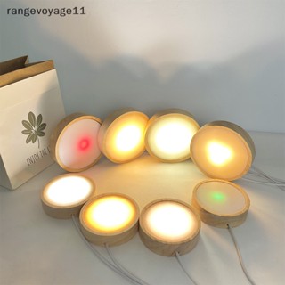 [Rangevoyage] ฐานไฟ LED ทรงกลม สําหรับตกแต่งกระจกคริสตัล บอล