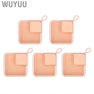 Wuyuu Cosmetic Puff Holder  5pcs Rectangle Shape Transparent  for Necklaces