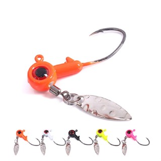 5pcs/pack Spoon Lead Jig Head Fishing Hook Crappie Lure Bait Tackle Saltwater