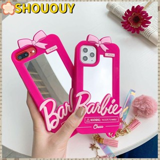 Shououy เคสโทรศัพท์มือถือ TPU กันตก ห้อยจี้ตุ๊กตาอนิเมะบาร์บี้ หรูหรา แฟชั่นสําหรับผู้หญิง