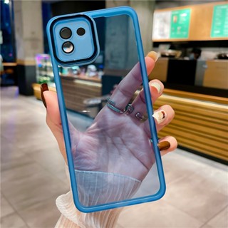 เคสซิลิโคนใส กันกระแทก พร้อมตัวป้องกันกล้อง สําหรับ Samsung Galaxy A13 A23 A24 A14 A35 A54 A04S 4G 5G