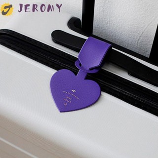 Jeromy ป้ายแท็กกระเป๋าเดินทาง หนัง PVC น่ารัก แบบพกพา กันขโมย