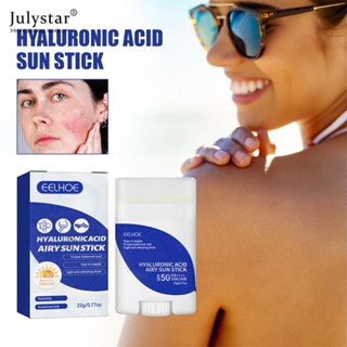 JULYSTAR Eelhoe Sunscreen Stick Uv Protective Cream 22g Spf50 Gel Isolation Lotion Hyaluronic Acid Essence Anti Oxidant Sunblock Waterproof Oil Control Whitening Sun Cream