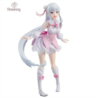 Shanrong โมเดลฟิกเกอร์ อนิเมะ Emilia Kawaii For Girl ของเล่น สําหรับสะสม