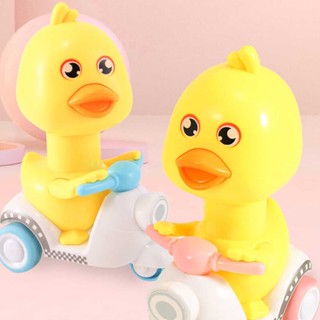 Press Pull Back Cars Cute Little Yellow Duck Toy Car For Kids Birthday Gifts