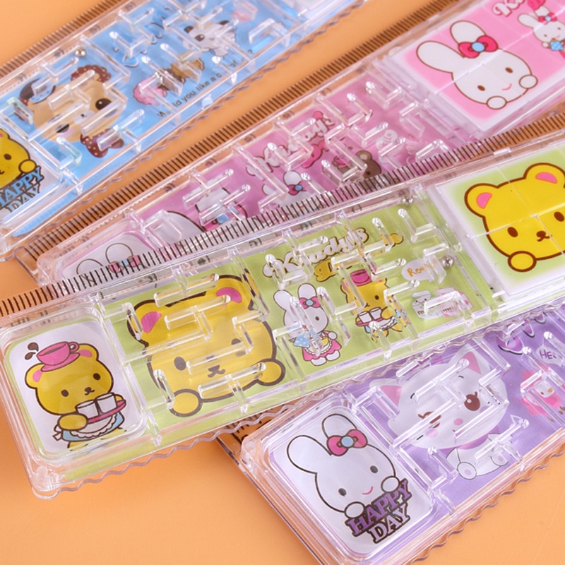 RULER WITH VARIOUS CUTE MOTIFS CAN BE PLAYD 15CM / RULER 15CM LG