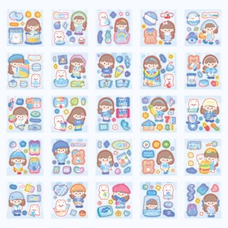 Tftablebeut.tw สติกเกอร์ ลายการ์ตูนน่ารัก 25 ชิ้น สําหรับตกแต่งแก้วน้ํา Diy