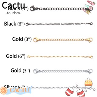 Cactu อุปกรณ์ขยายโซ่ 3 นิ้ว ทนทาน สําหรับทําเครื่องประดับ DIY