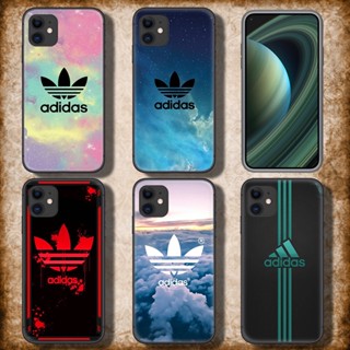 เคสโทรศัพท์ TPU แบบนิ่ม ลายโลโก้ Adidas สําหรับ iPhone SE 2020 12 Mini 13 Pro Max SXF5