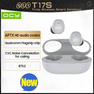 [DZ] T17s True Wireless Earphones Qualcomm BT5.2 Headphones AptX Adaptive Four-Mic&amp;CVC8.0 Noise Reduction 380mAh Battery In-Ear Earphones for Gaming Gym Music Compatible with iO