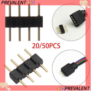 Preva อะแดปเตอร์ปลั๊กตัวผู้ 20 50 ชิ้น สําหรับ 3528 5050 Smd 4-Pin