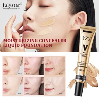 JULYSTAR Yzs Light Concealer Glowing Liquid Foundation Repair Concealer Makeup Cosmetic Isolated Cream Make Up Lightening Liquid Foundation 30ml คอนซีลเลอร์เนื้อแมทติดทนนาน