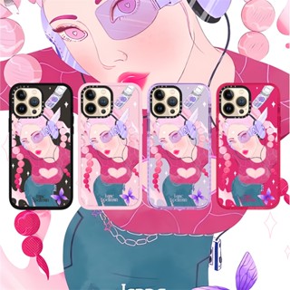 Casetify X Wannabe RosePink เคสโทรศัพท์มือถือแบบนิ่ม ใส กันกระแทก สําหรับ iPhone 15 14 13 12 11 Pro MAX IX XS MAX XR 6 6s 7 8 Plus