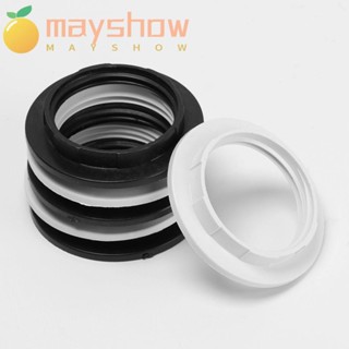 Mayshow E27 แหวนพลาสติก ทนทาน สีดํา / สีขาว สําหรับลดหลอดไฟ