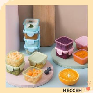 Hecceh กล่องพลาสติก พร้อมฝาปิด กันรั่วซึม กันความชื้น ขนาดเล็ก 7 สี 2 ชิ้น