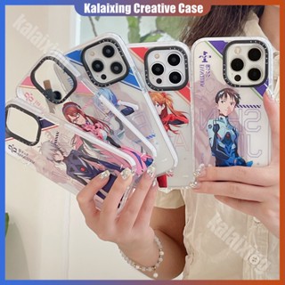 เคสโทรศัพท์มือถืออะคริลิค ลาย Ayanami Rei Ikari Shinji Asuka Langley Soryu Mari Illustrious Makinami Kaworu Nagisa CASETIFY สําหรับ iPhone 14 13 12 Pro Max