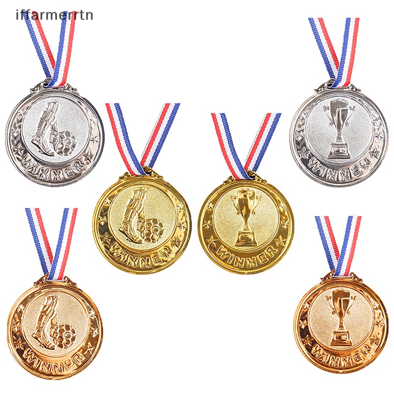เหรียญรางวัลฟุตบอล รางวัลรางวัล รางวัลรางวัล รางวัล สีทอง สีเงิน สีบรอนซ์ ของเล่นสําหรับเด็ก ของขวัญ ของที่ระลึก กีฬากลางแจ้ง hye