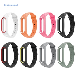 [ElectronicMall01.th] สายนาฬิกาข้อมือซิลิโคน TPU แบบนิ่ม สําหรับ Xiaomi Mi Band 2 Smart Watch 1 ชิ้น