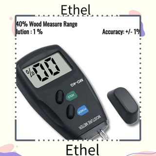 Ethel1 เครื่องตรวจจับความชื้นดิจิทัล MD-4G 4-Pin ความแม่นยํา ±1% 32°F ~ 104°F Realm เครื่องทดสอบความชื้น 5 ถึง 40% สําหรับพื้นไม้ฟืน กระดาษ