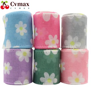 Cvmax ริบบิ้นดอกเดซี่ 30 หลา 6 สี 2.5 นิ้ว 6 ม้วน DIY