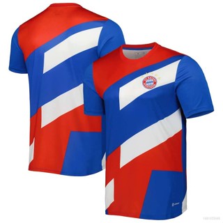 เสื้อยืดแขนสั้น พิมพ์ลาย Bayern Munich Pre Match Jersey พลัสไซซ์ 2023