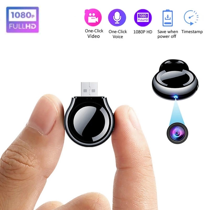 กล้องบันทึกวิดีโอ ขนาดเล็ก 8-256GB USB Mini D7 1080P HD บันทึกเสียง ดิสก์ U บันทึกเสียง DV DVR รักษาความปลอดภัย