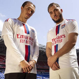 เสื้อกีฬาแขนสั้น ลายทีมฟุตบอล Lyon Home Jersey 22-23 ชุดเหย้า สําหรับผู้ชาย และผู้หญิง