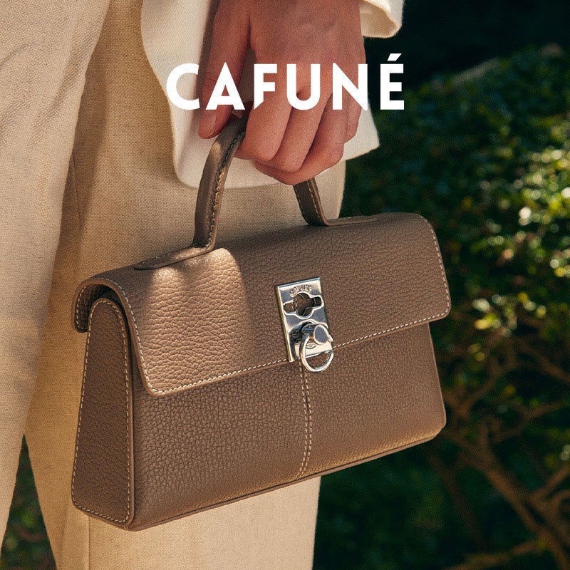 CAFUNE กระเป๋าสะพาย การรวมกลุ่มใหม่ หนังเกรดพรีเมี่ยมกระเป๋าผู้หญิงแฟชั่น กระเป๋าสะพายข้าง กระเป๋าถือ