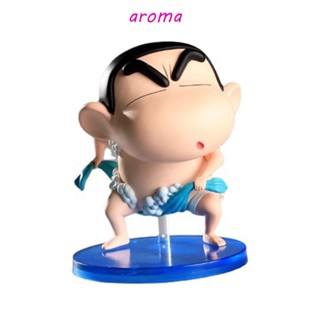 Aroma โมเดลฟิกเกอร์ Pvc รูปชินจังจอมแก่นชินจัง โนฮารา Q Version สําหรับตกแต่งเค้กวันเกิด