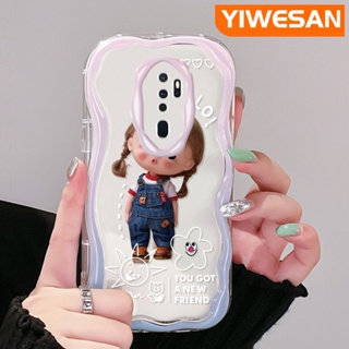 เคสโทรศัพท์มือถือแบบนิ่ม ใส กันกระแทก ลายการ์ตูนเด็กผู้หญิงซน น่ารัก สีสันสดใส สําหรับ OPPO A5 2020 A9 2020