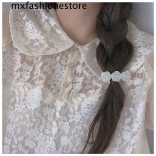 Mxfashione กิ๊บติดผมอะคริลิค ลายดอกไม้ ดอกคามิเลีย สไตล์เกาหลี