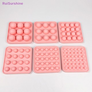 Ruisurshine ใหม่ แม่พิมพ์ซิลิโคน ทรงกลม เกรดอาหาร ไม่ทิ้งรอย สําหรับทําช็อคโกแลต เค้ก น้ําแข็ง 9 16 25 36 ช่อง