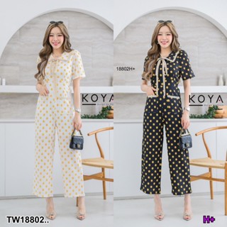 S4U 💗พร้อมส่ง  Jumpsuit จั้มคอปก เสื้อผ้าผู้หญิง ชุดเซ็ท เดรส ชุดไปทะเล เสื้อผ้าสาวอวบ