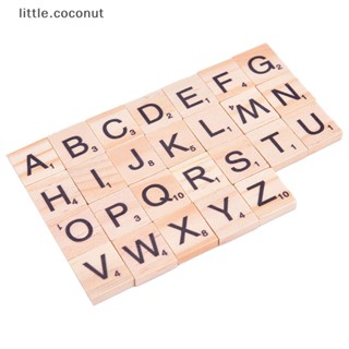 [little.coconut] จิ๊กซอว์ตัวเลข ลายตัวอักษร สีดํา 100 ชิ้น