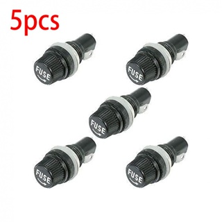 ⚡NEW 8⚡Chassis Fuse Holder 250V 5 PCS For 5x20mm Glass Fuses High Temperature