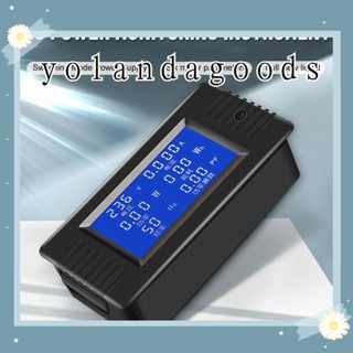 Yola เครื่องวัดพลังงานไฟฟ้าดิจิทัล 110V 220V LCD