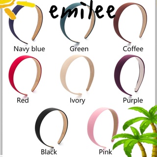 Emilee ผ้าคาดศีรษะ แบบกว้าง สีพื้น สําหรับผู้หญิง