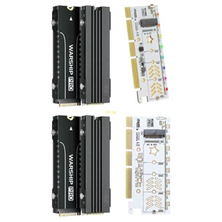 Btsg อะแดปเตอร์ M 2 เป็น PCIe PCIe 4 0 x16 NVMe SSD PCIe M 2 SSD และฮีทซิงค์