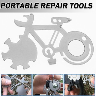 Mountain Bike Tool Card Bicycle Shaped Repair Tools Multi-purpose Wrench