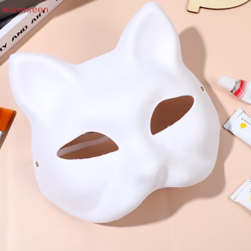 (warmseen) หน้ากากคอสเพลย์ รูปการ์ตูนสุนัขจิ้งจอก สไตล์ญี่ปุ่น DIY สําหรับงานปาร์ตี้