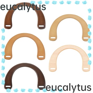 Eucalytus1 ที่จับกระเป๋า แบบไม้ ถอดออกได้ อุปกรณ์เสริม สําหรับกระเป๋าถือ กระเป๋าสตางค์ DIY