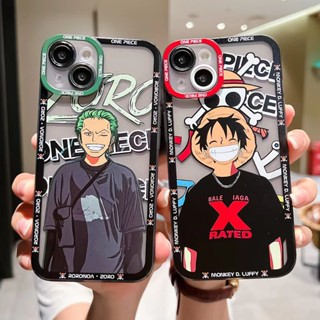 เคสโทรศัพท์มือถือแบบนิ่ม ใส กันรอยเลนส์กล้อง ลาย One Piece Luffy Angelic Eye สําหรับ iPhone X XS Max XR 11 12 13 14 Pro Max 7 8 7P 8P SE2020