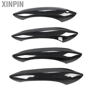 Xinpin Car Exterior Door Handle Cover Carbon Fiber Long Service Life Side Protector Deform Proof for