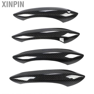 Xinpin Car Exterior Door Handle Cover Carbon Fiber Long Service Life Side Protector Deform Proof for