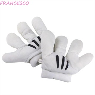 Francesco ถุงมือตุ๊กตานุ่ม รูปการ์ตูนหนู สีขาว ของเล่นสําหรับเด็ก