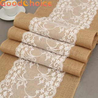 Elegant Burlap Hessian Lace Table Runner Ideal for Home Entertaining and Parties