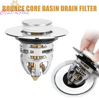 【COLORFUL】Filter 1.32in ABS/copper Core Bathroom Sink Plug Bounce Up Drain Filter